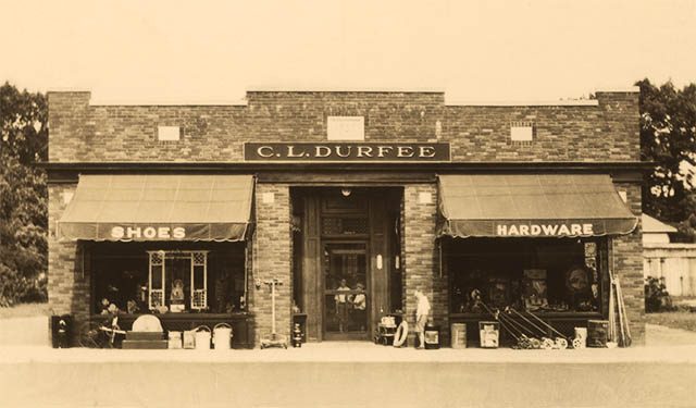 Durfee Hardware Vintage Store Front 1930